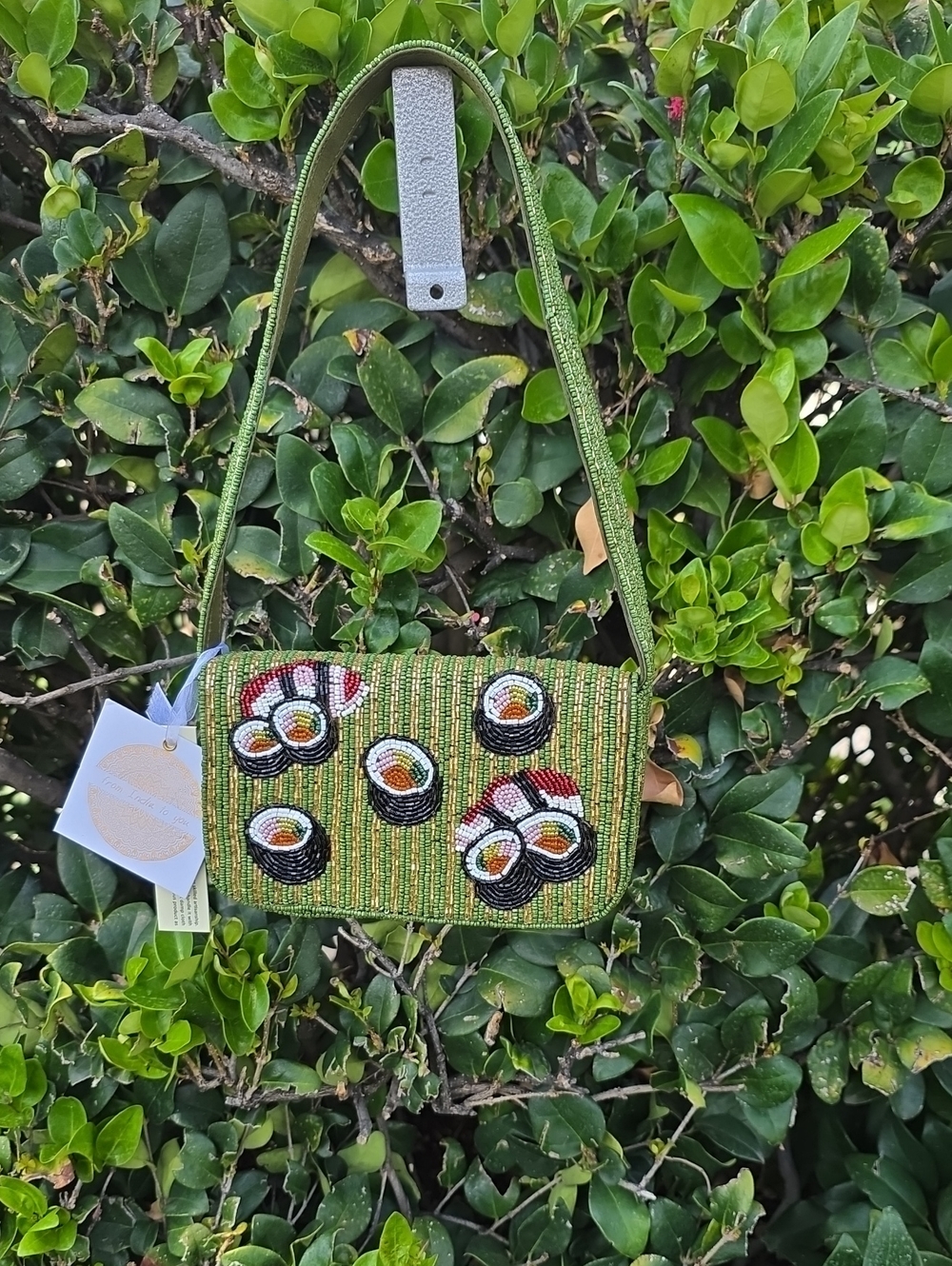Beaded Sushi Shoulder Bag